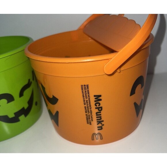 McDONALD'S 2022 Halloween Bucket Pail Classic Boo Buckets Happy Meal Toys Set - Picture 4 of 4